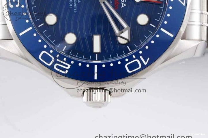 0210 Seamaster Diver 300M SS Blue Ceramic Bezel JVSF 1:1 Best Edition Blue Dial on SS Bracelet A SportInspired 7792